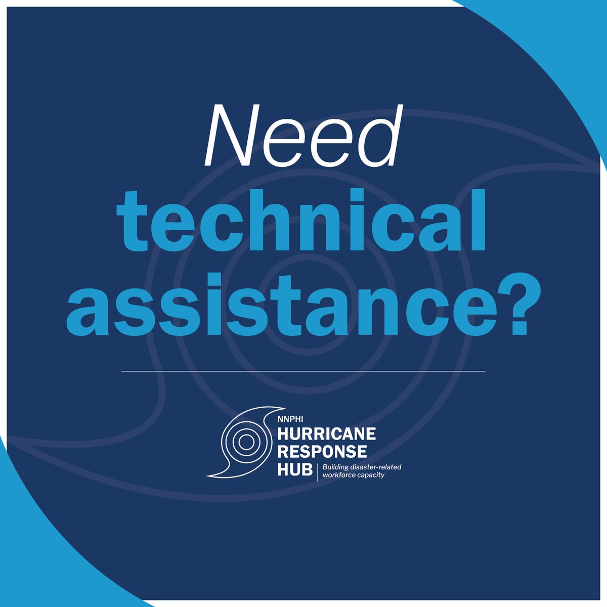 Need technical assistance? The Hurricane Response Hub provides everything from training opportunities to consultations to information on disaster response. Complete a quick request form and we’ll connect you with the resources and support you need: ow.ly/7wru50Bb6ps  #hrh