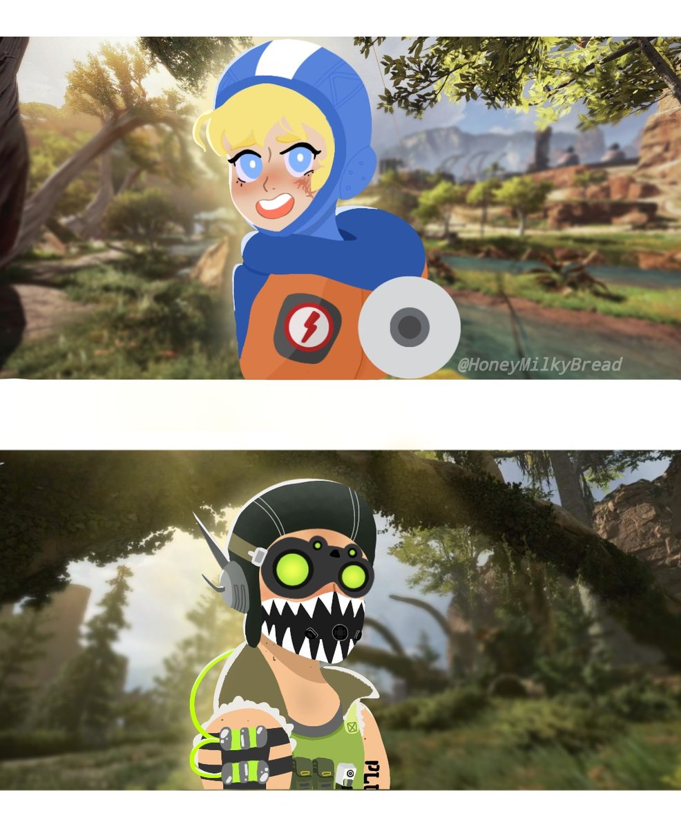 💉✨Here's some #NitroSparks 💉 ✨
#ApexLegends #Wattson #Octane #wattane #ApexLegendsFanart