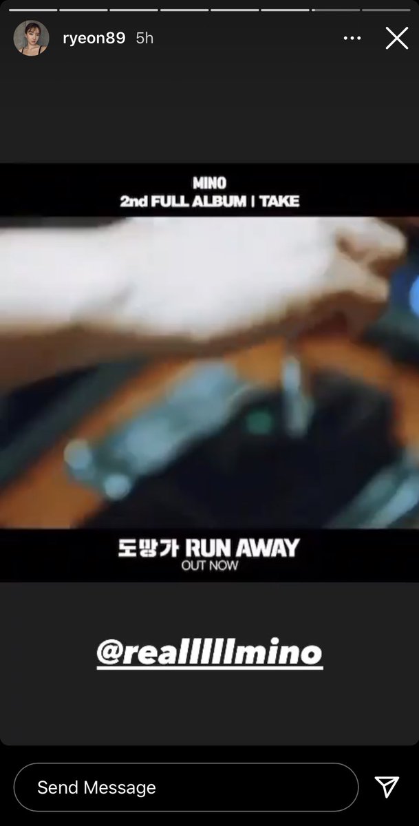 Support from other YG dancers  #RUNAWAY_OUTNOWRUN AWAY WITH MINO  #TAKE_ALBUM_OUTNOW @official_mino_