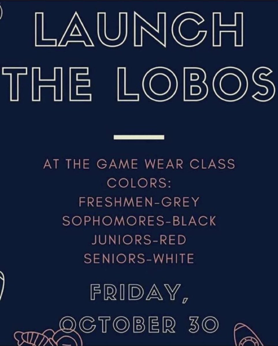 HAPPY HOMECOMING!!!! Let’s all Launch the Little Elm Lobos and have a safe and happy Homecoming ! #bengalexcellence