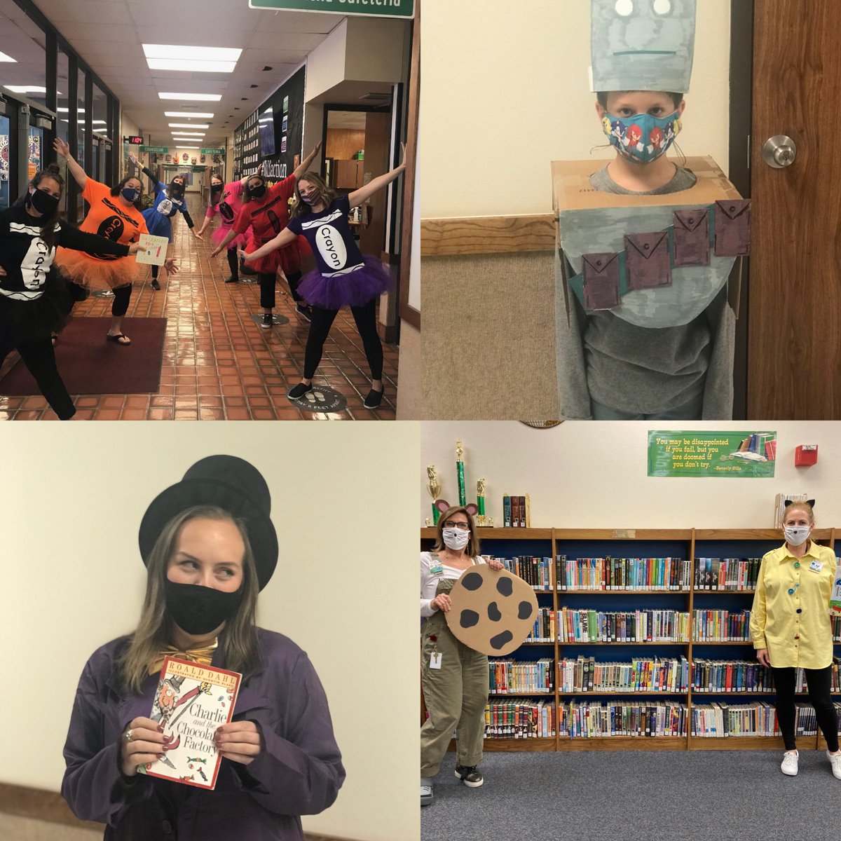 Panthers are showing their CHARACTER today for #RedRibbonWeek2020 by dressing as their favorite book characters! 😍
