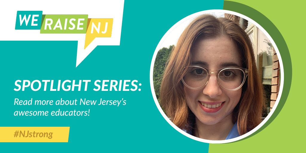 WeRaiseNJ's tweet photo. We are proud to spotlight first-year teacher Angelica Firetto! Her calm demeanor and flexibility have helped her navigate this unprecedented time. Thank you Angelica for being #NJstrong! #PASCS #NJTeachers #icontinuelearning #reopensmartreturnsafe
https://t.co/0OUnMrXLgI https://t.co/DHAykb7ldF