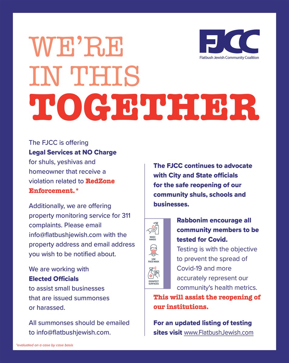 OJCRRT's tweet photo. Important message from @FlatbushJCC 

https://t.co/0WvyKJDnyg https://t.co/MX8odOeaIw