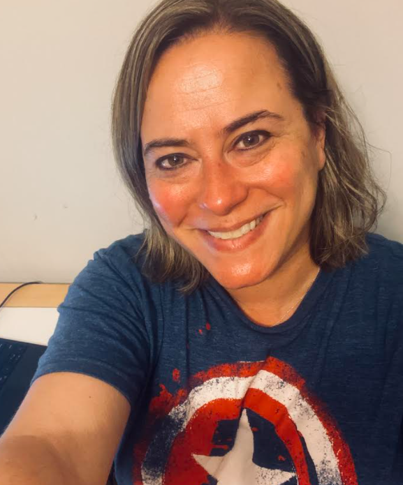 LVBESPrincipal's tweet photo. Today I wear my Captain America shirt! Mrs. Cecil dressed as her favorite book character.  Who are you dressed as today? Don't forget to share your pictures! https://t.co/4P6PBbxvQI