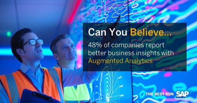 FelixSchweyer's tweet photo. Can you believe 48% of companies report better business insights with Augmented Analytics. Discover more https://t.co/M2H8WlC0vQ https://t.co/O2NtEwIUY0