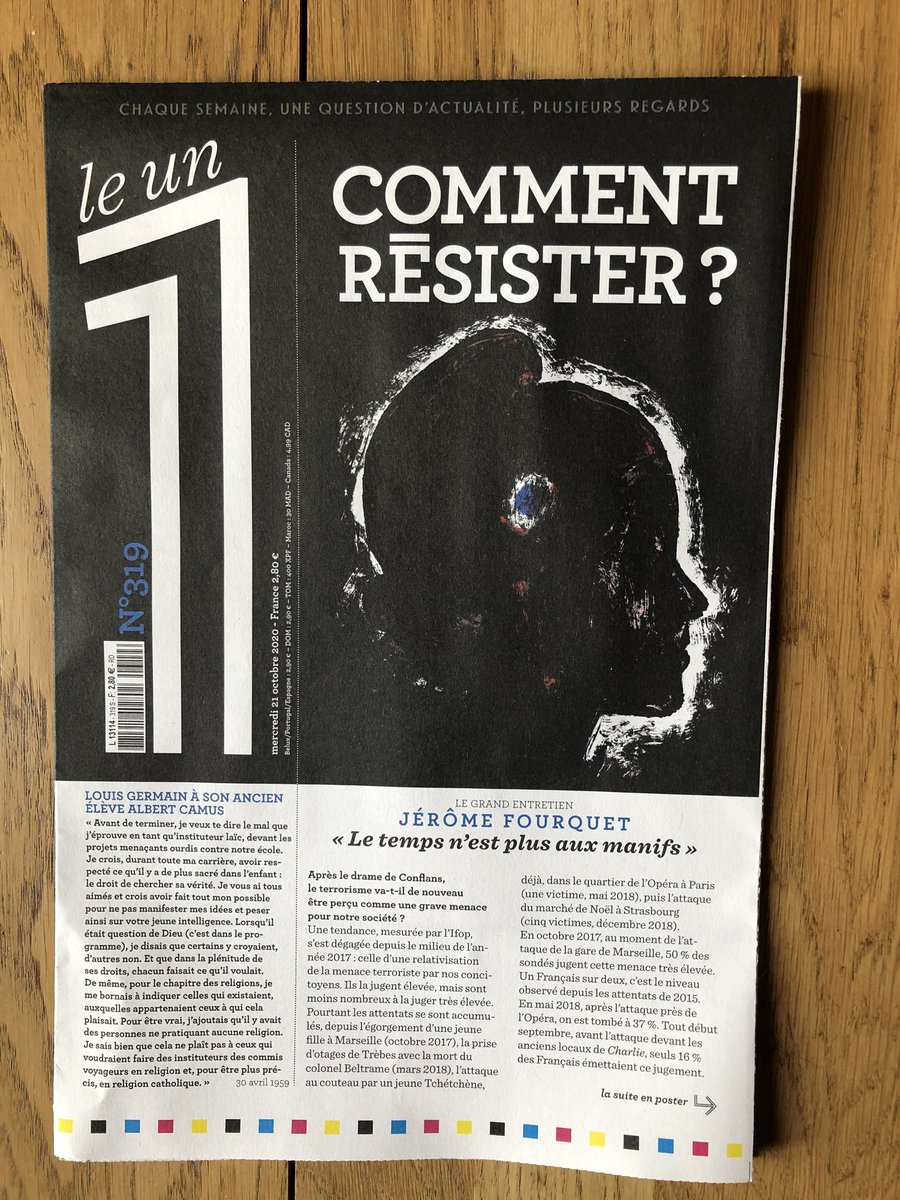 ericfotto's tweet photo. Ouvrir @Le1hebdo, comprendre le monde. Au moins essayer. Avec le savoir et la lecture pour indispensables lumières. Comment résister ? Face à l’islamisme. 2 numéros qui font 1. https://t.co/EGw8exZQEi