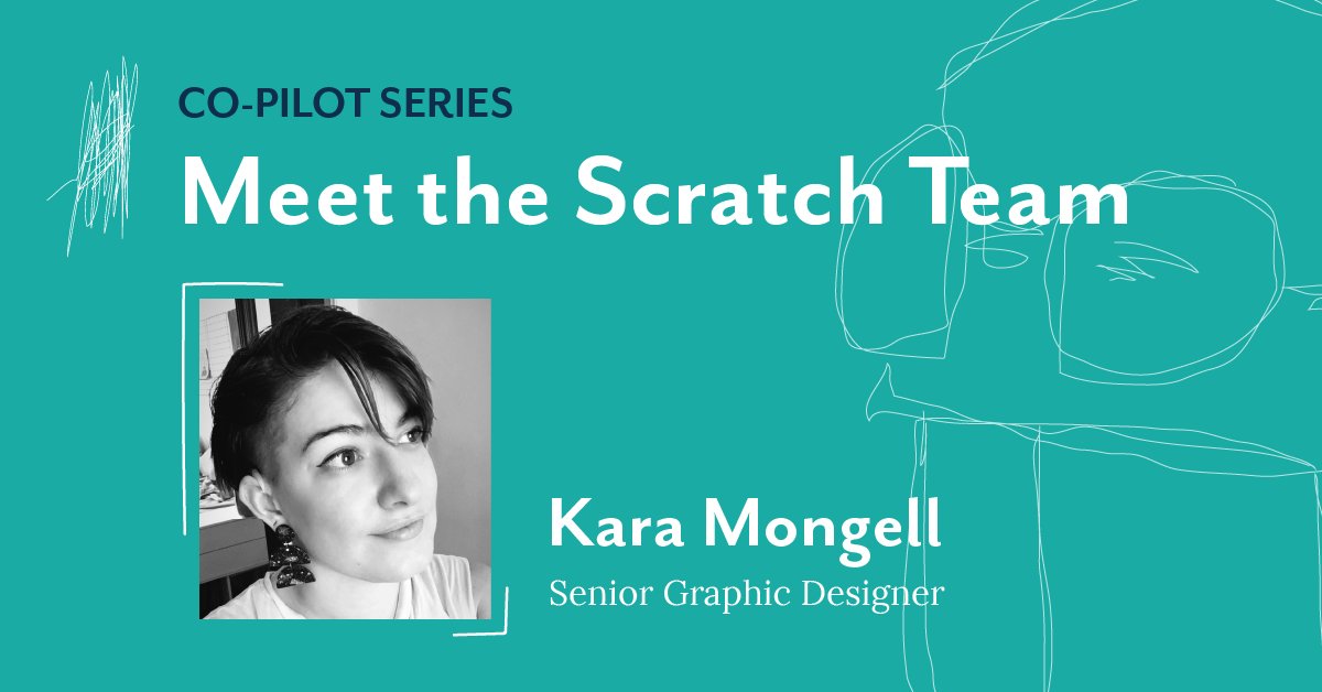 ScratchMM's tweet image. Next up in our &quot;Meet The Team&quot; blog series is Senior Graphic Designer, Kara Mongell! Read all about what led them to a career path in #design, and how the creative team has evolved throughout their four years at Scratch: bit.ly/31TLeBx

#b2bdesign #GraphicDesigner