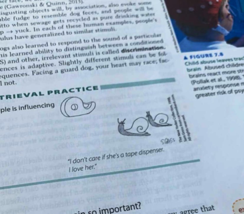 ainsmorgan's tweet photo. This psychology snail joke is more present in my life than any man ever will be #psychtextbooksnail #butmakeit #incollege @MaryBarrilleaux https://t.co/h8ZbFoRe6E