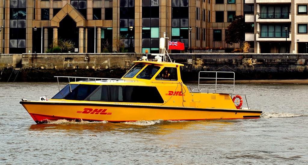 DHLBah's tweet image. DHL; Delivery by speed of Yellow in London.