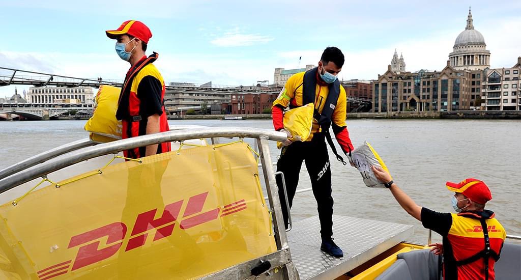 DHLBah's tweet image. DHL; Delivery by speed of Yellow in London.