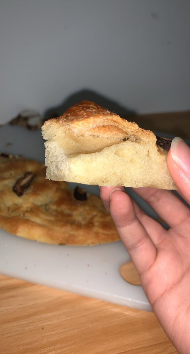 sllsy's tweet photo. Rectangular focaccias are too overrated — Rosemary focaccias for tonight’s bake sesh 🌿 serious bubblage action on photo #3! 🤤 https://t.co/TOzfBpBA20