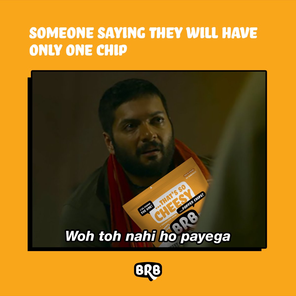 Feel_Like_BRB's tweet photo. Cuz like BRB #PoppedChips #mirzapurmemes aren't ever enough 😉 Now you know #PoppedChips are better than  fried &amp; even baked chips! #Bingesnack responsibly!

#NotBaked #NotFried #glutenfree https://t.co/k07PyTZ5v1