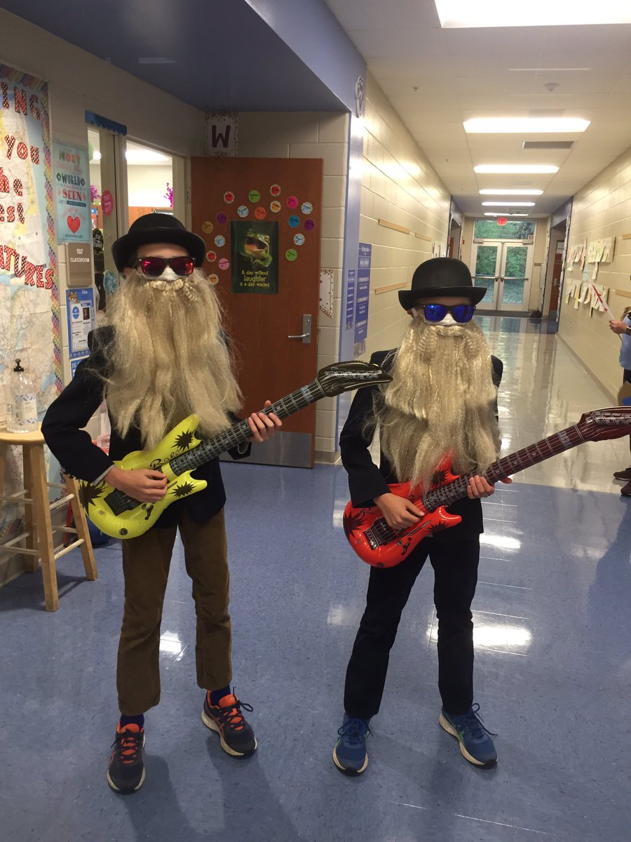 JNedu1's tweet photo. Such a fun day for these kids who are rocking their mask wearing this year.( ZZTop are brothers)@wilsonelem https://t.co/3Mi4LtOnVs