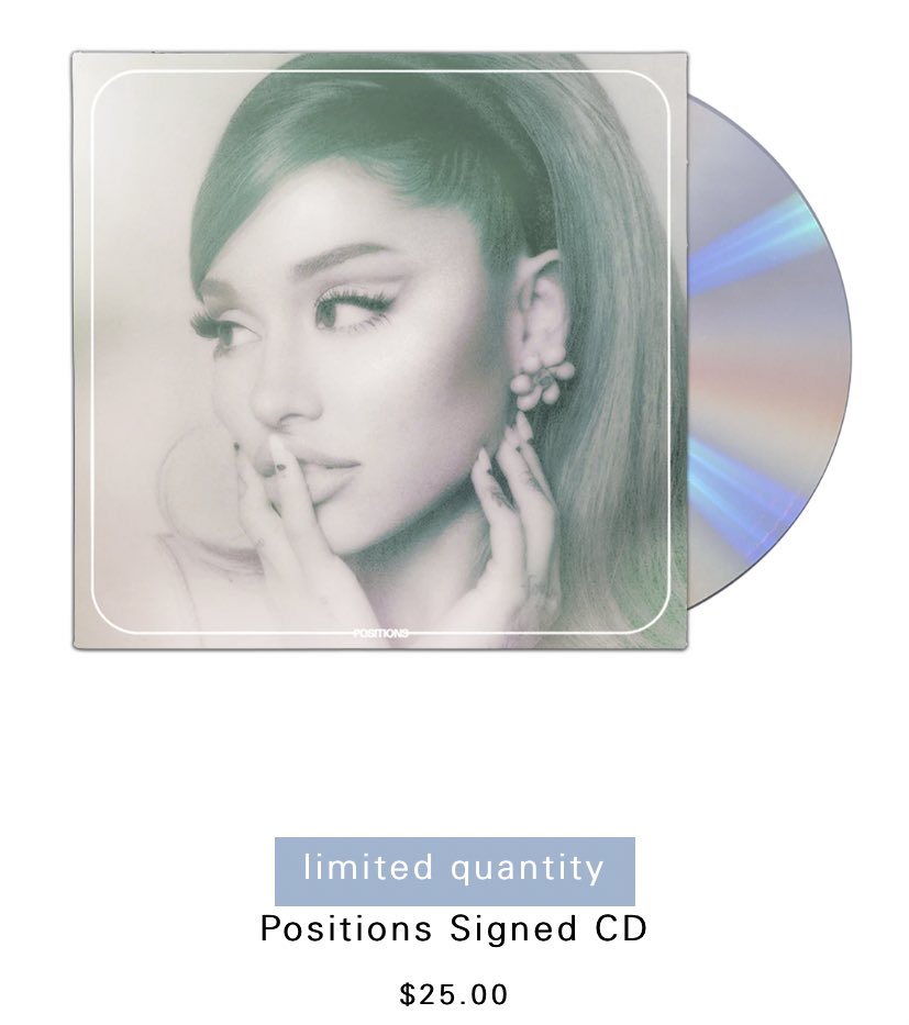 thqnkuari's tweet photo. ARIANA SIGNED CD GIVEAWAY🤍

-rt this tweet 
-must be following
-ends in about 1-2 hrs

#POSITIONS  @ArianaGrande https://t.co/tcWv1XLKiJ