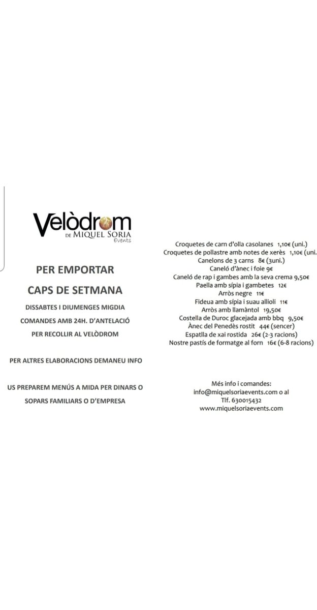 Miquelsoria's tweet photo. Cuinem per tu.. https://t.co/VfrB0fTXKb