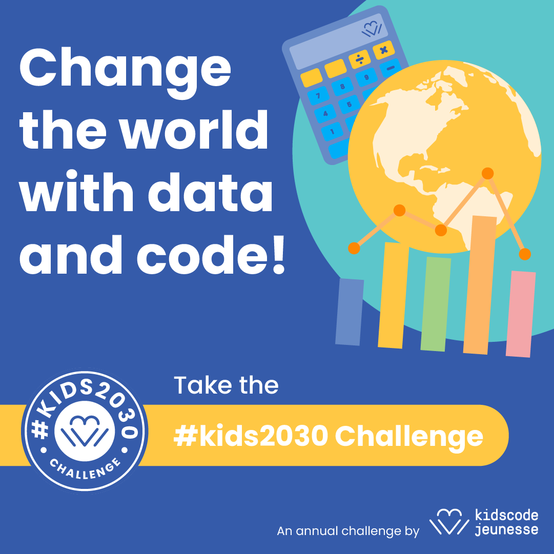 codeorg's tweet photo. Let’s change the world with data! Our Canadian partner, @KidsCodeJeunesse, is challenging kids to collect data on the plastic they use, inspect what happens when it’s thrown away, and take action to reduce plastic pollution. Take the #kids2030Challenge: https://t.co/26Jz1m57U8 https://t.co/KC5oTlPu4R