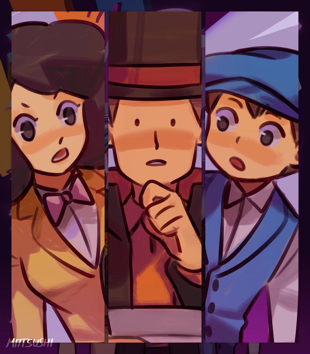 mittsushi's tweet photo. I’ve been playing Miracle Mask these past few days!!🎭 #professorlayton https://t.co/R44vI77qeO