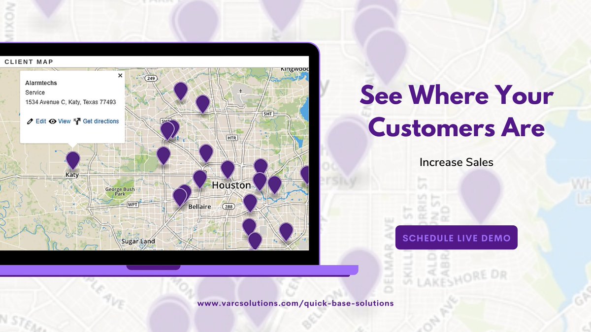 VARC_Solutions's tweet image. See where your customers are. Increase sales.
Schedule your free demo! varcsolutions.com/quick-base-inq…
#SmartBusinessSolution #quickbase #teamVARC