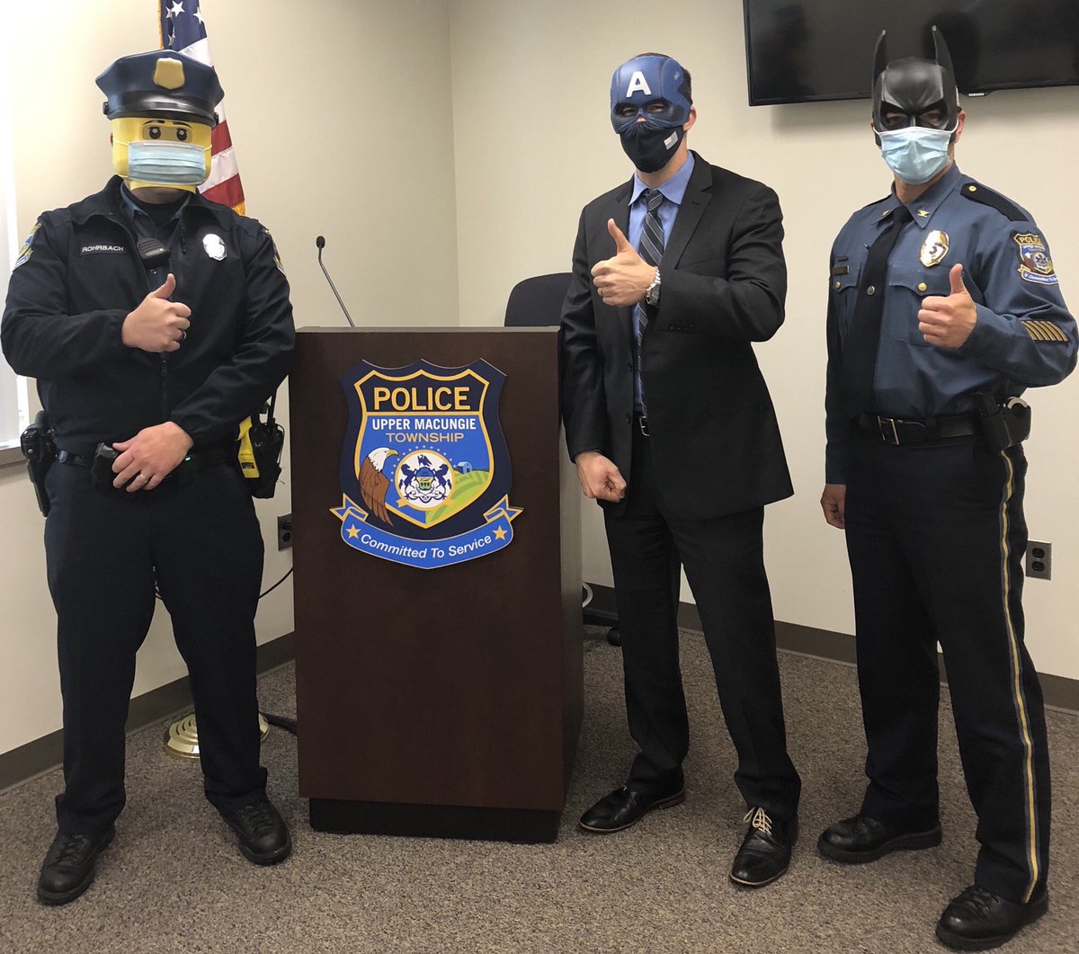 Lego Officer Wild Bill, Lieutenant America Nickischer, and Chief Batman Sitoski, want to remind you to be safe trick or treating. Remember that a Halloween mask doesn’t replace your face mask. Wear bright colors or glow sticks. Be safe and watch for traffic. 🎃👻🧟‍♂️