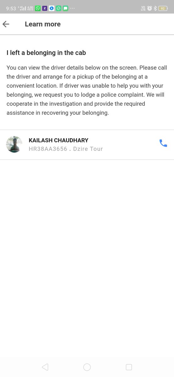 Priyank81415165's tweet photo. #olacab #olacomplaint Driver of my last ride on 28Oct 2:39pm (Faridabad to Delhi) isn't returning my belonging despite multiple calls for past two days. What kind of people do you put at service who aren't ethical and keep an eye to seal others' belongings. https://t.co/g6cBRWrHCX