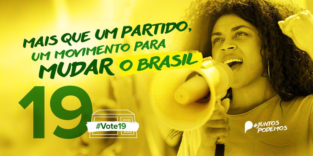 podemos_20's tweet photo. Cansado da velha política? 

Dos partidos que ficam em cima do muro quando o assunto é combate à corrupção, fim do foro, prisão em 2ª instância?

Faça parte da mudança que nosso país precisa. 

Vem com a gente. Juntos PODEMOS mudar as cidades e transformar o Brasil 🇧🇷 

#EuVoto19 https://t.co/hPHGABWIHY
