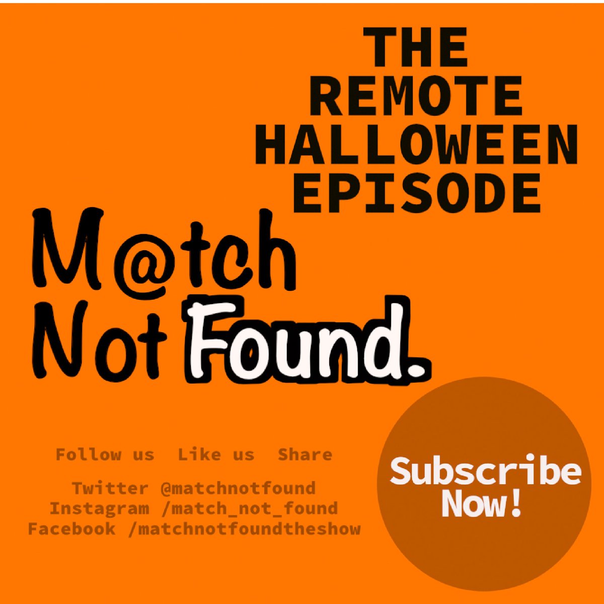 matchnotfound's tweet photo. It's that time of the year already. #MNF Episode 35 β "Hello From The Other Side." https://t.co/eScBFi6K8k
#RemoteHalloween #Halloween2020 #HalloweenAtHome #MatchNotFound https://t.co/nNXtzMcFoO