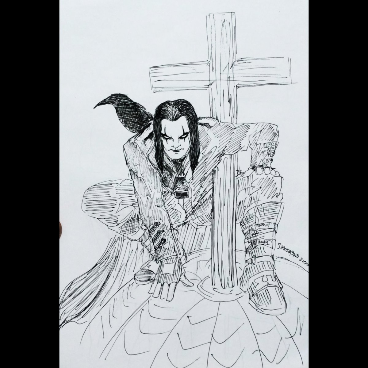 souldierModz's tweet photo. Inktober 30
Prompt: OMINOUS

#inktober 
#inktober2020
#inktoberominous
#inktober2020day30
#inktober52
#ominous
#thecrow
#omen
#crow
#juvelmodaynoart
#fanart
#pilotgtech https://t.co/IP2nQqOTFW