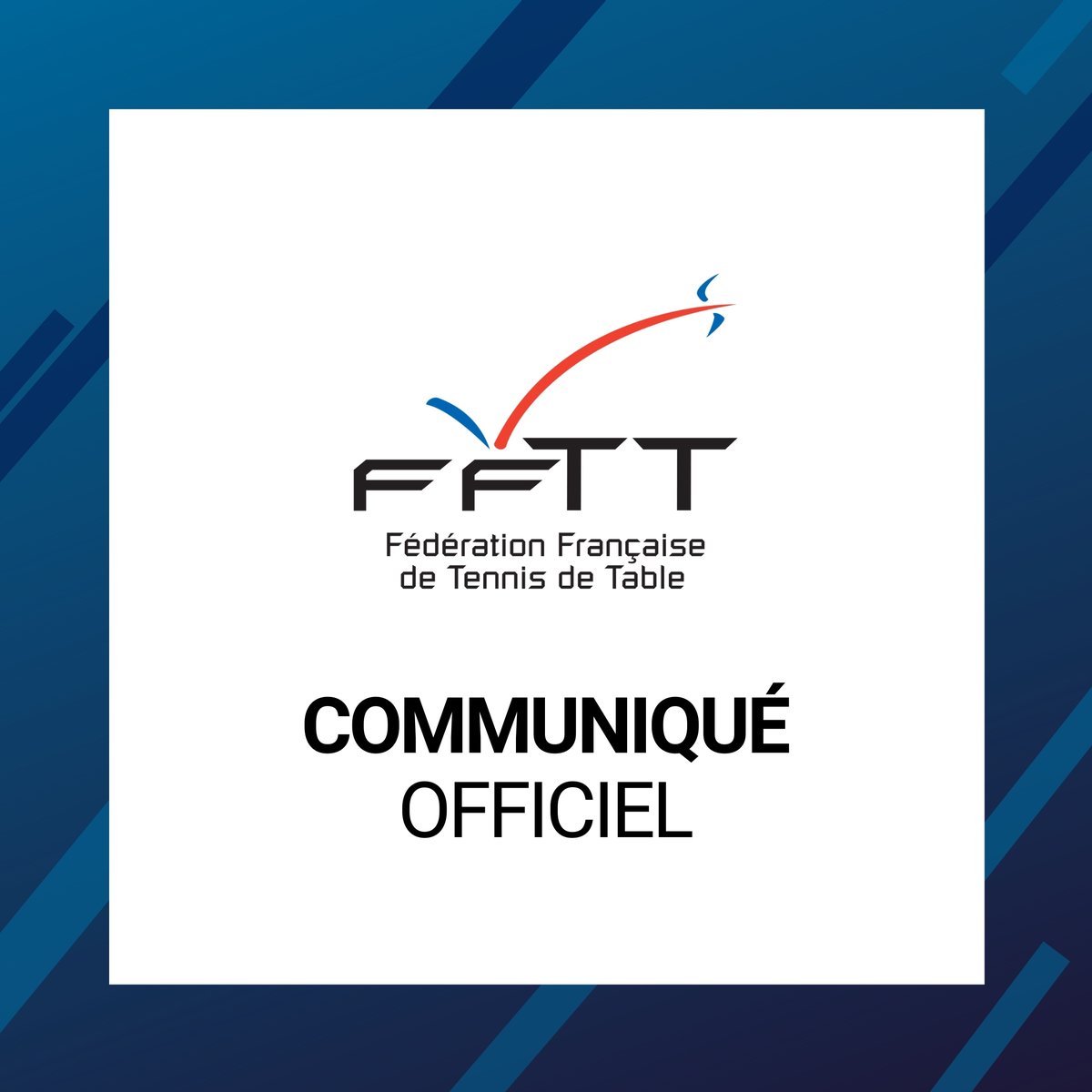 #FFTT #COMMUNIQUE
❗️Suite aux dernières discussions entre les fédérations, le CNOSF et le Ministère des Sports, retrouvez le dernier communiqué de presse de la FFTT
👉 bit.ly/CP_reconfineme…