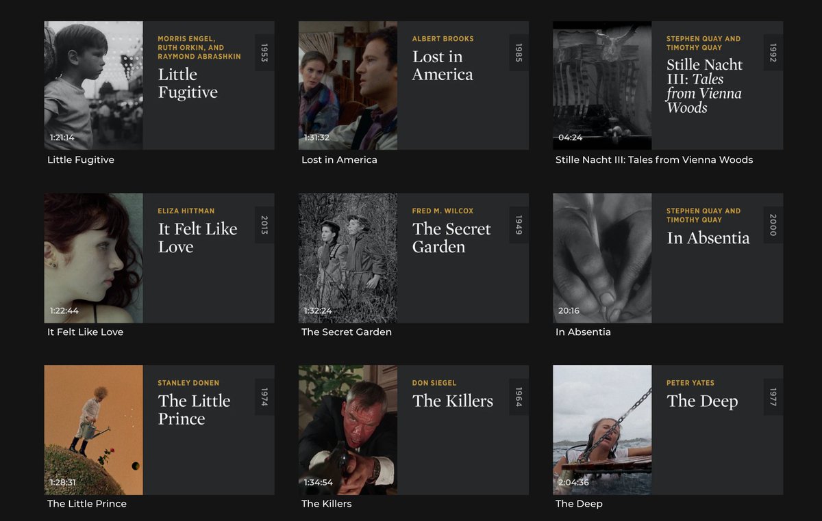 criterionchannl's tweet photo. Time is running out on a number of great movies we’ve programmed on the Channel!

Check out everything that's leaving the Channel on October 31: https://t.co/n6S6PBNc17 https://t.co/uHQ72AxR4j