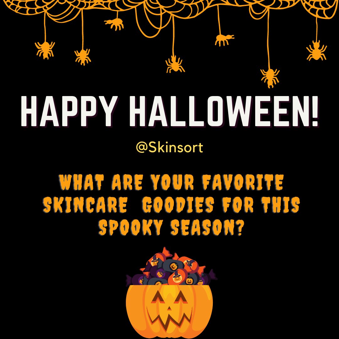 SkinSortHQ's tweet image. Happy Halloween from SkinSort! Remember to stay safe! 🎃👻🦇🕸🍫🍬🍭🕯