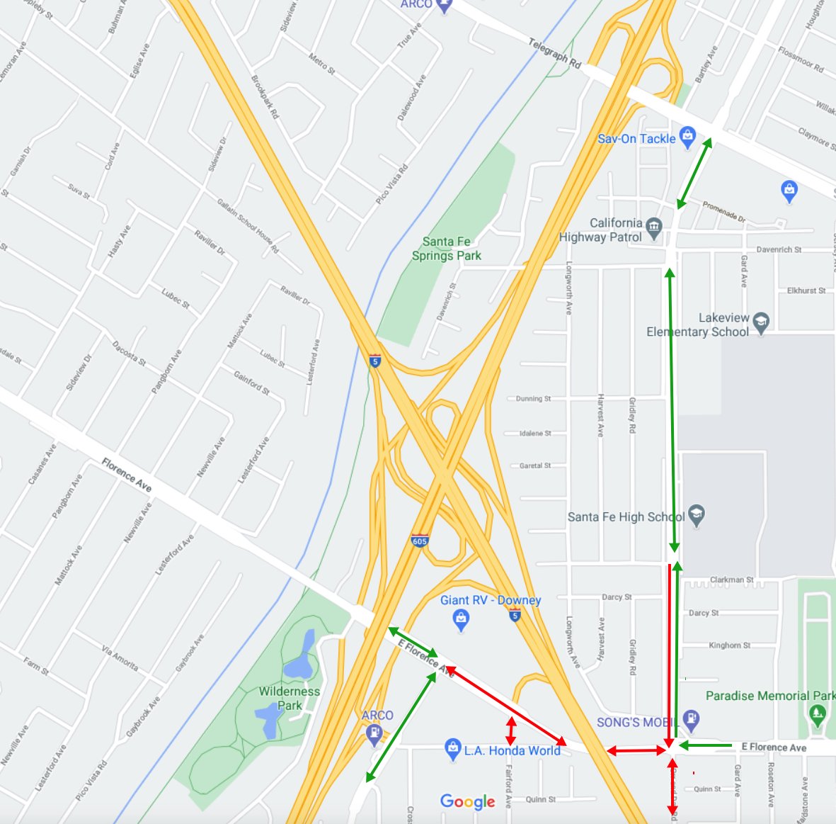 Florence Ave. scheduled to be closed from Gard Ave. to Studebaker Rd. the nights of Mon 11/2, Wed 11/4, Thursday 11/5, and Fri 11/6 to move K-rail & pour asphalt. For more details go to: https://t.co/YMJWFOMNcB https://t.co/oqAOboMc1P
