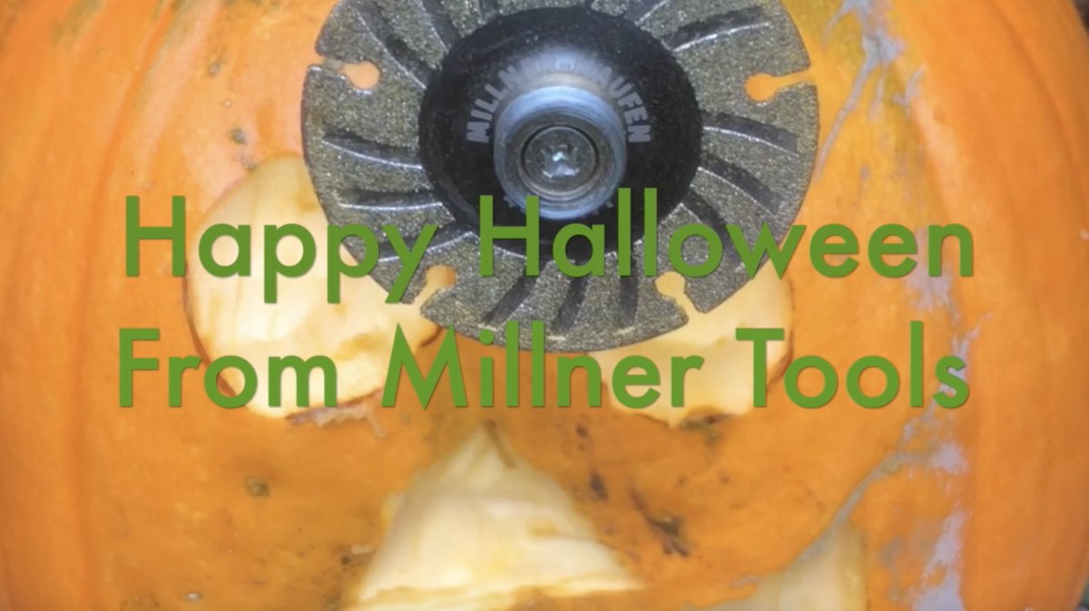 Power Tool Pumpkin Carving - Millner Tools diamond wheel mounted to die ... youtu.be/WxIw9VTWGLU via <a href="/YouTube/">YouTube</a>