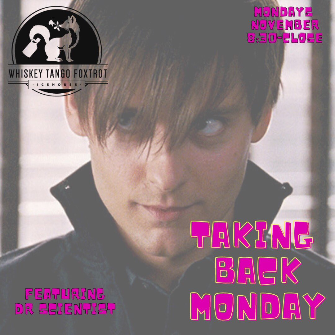 Mondays in November. 8:30-close. At <a href="/WTFicehouse/">WTFicehouse</a> with yer boys.