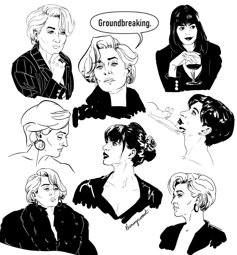 one of these isn't like the others woops #thedevilwearsprada #mirandy #mirandapriestly #studies 