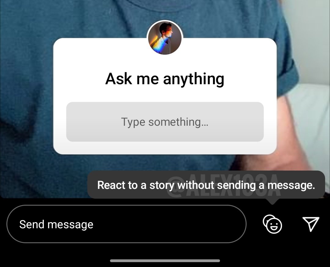 New Update to react to stories