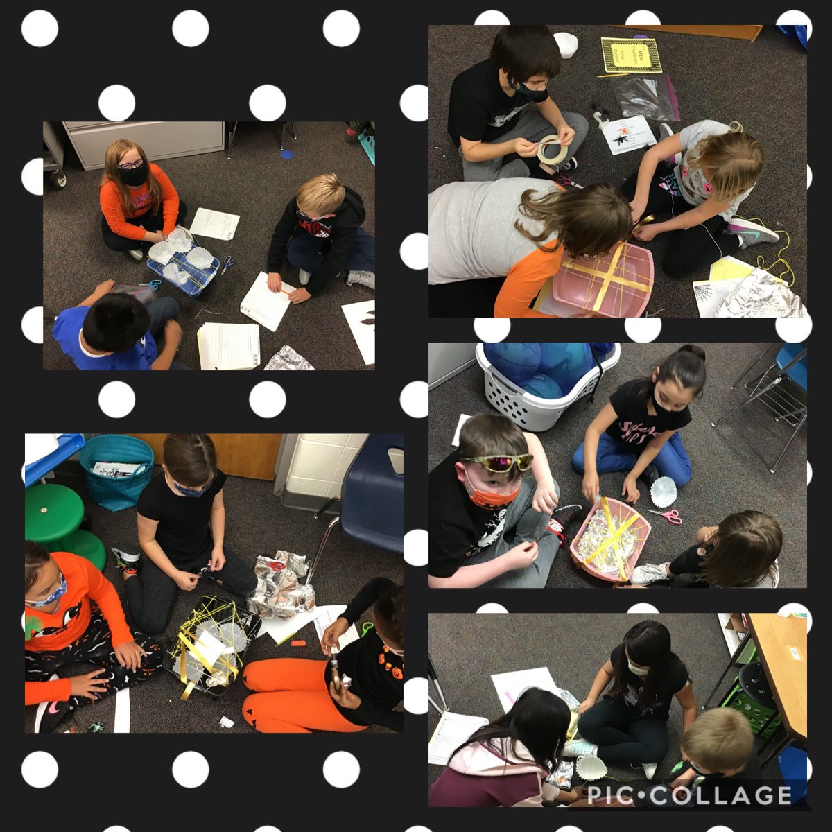 Sulzman3rdGrade's tweet photo. We loved our STEM celebration! I was so impressed by the teamwork displayed and how thought out their ideas were #bats #spiders #skeletonbones #ohmy @sandoztigers https://t.co/RHyyGK0clX