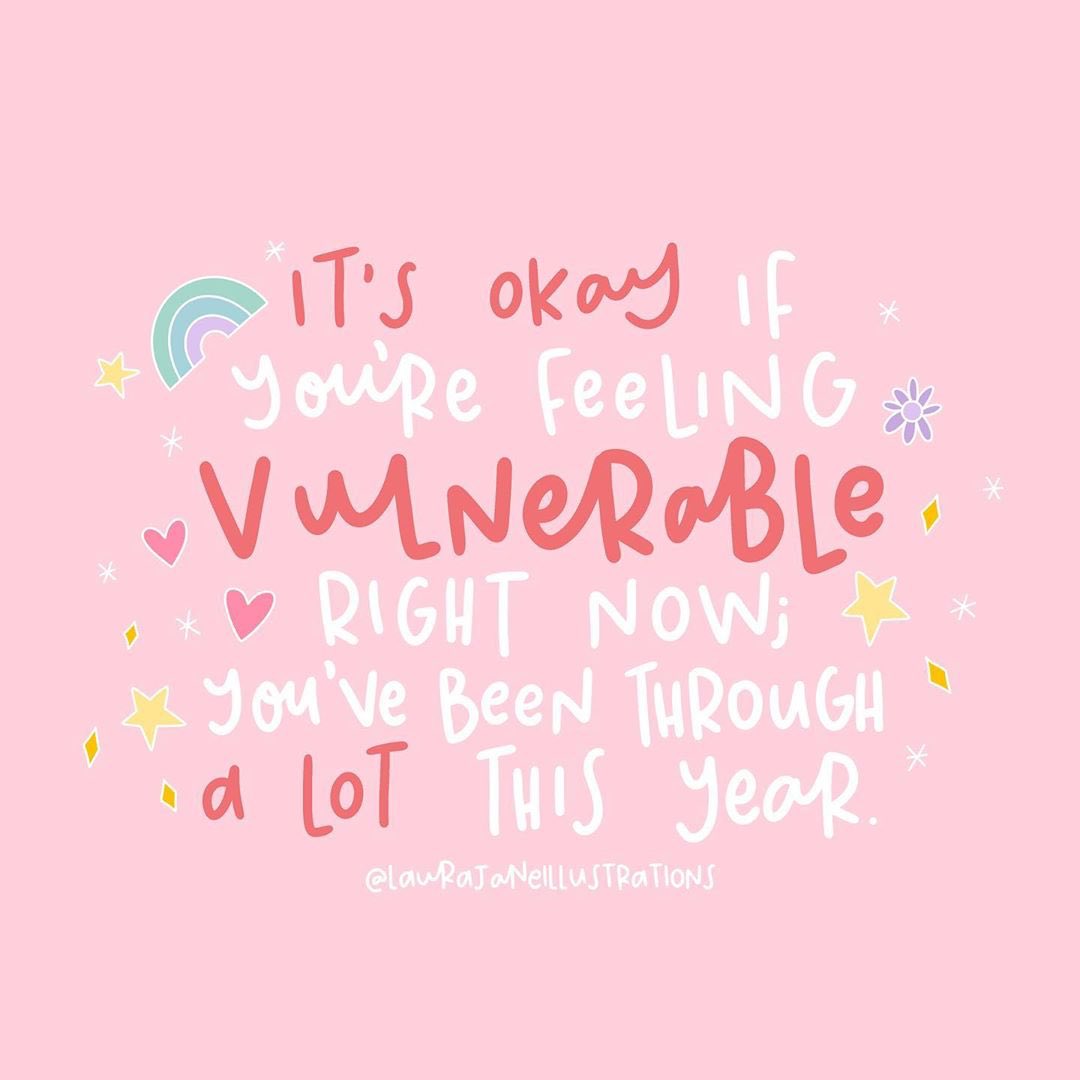 actionhappiness's tweet photo. It’s ok if you’re feeling vulnerable right now. You’ve been through a lot this year 

Image: https://t.co/UVumQFCuWA https://t.co/pyfmkKN6hx