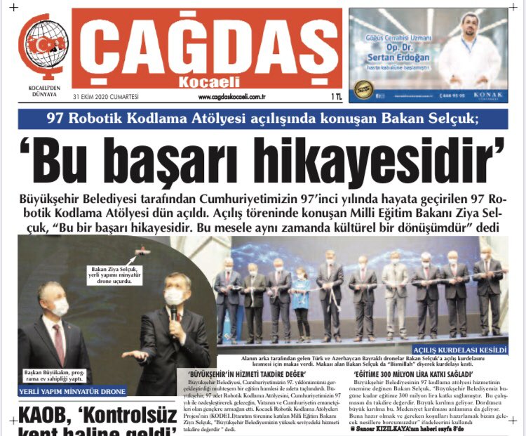 KodeliProjesi's tweet photo. “Kocaeli Türkiye’ye örnek oluyor” 
Bu bir başarı hikayesidir.
Basında #Kodeli https://t.co/n0uUPvMgq3