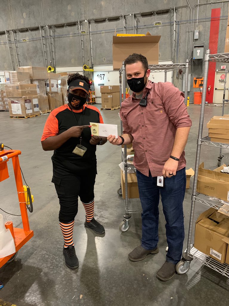 SHolsendolph's tweet photo. Talk about another “Fantasic Friday” drive-thur movie tickets & Homer Awards! We are thankful for all our associates and their hard work each and every day #key1vibes @ParrillaJp @PaulBTHD @HomeDepot5085 @LaDonna42356652 @ChrisScrivens4 @LateasaH @JohnWil5085 https://t.co/V4E2FaMzRl