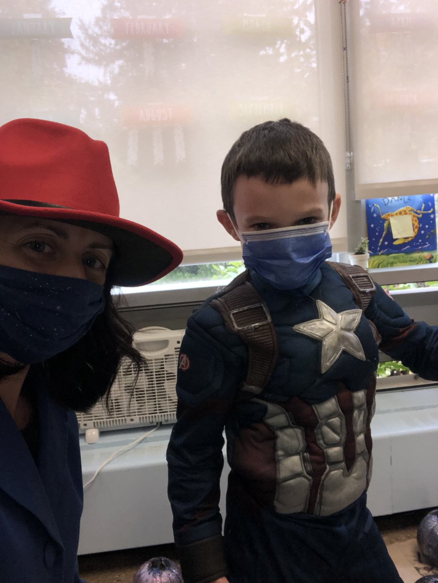 Agent Carter and multiple Captain Americas keeping things at Haldane safe today.