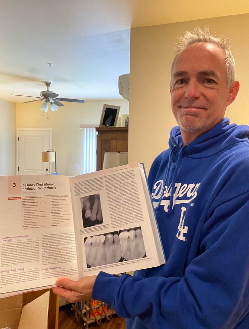 obtr8's tweet photo. Dr. Landwehr's copy is in hand! If you're looking for a little light reading in the coming (pandemic) winter, check out 12th ed. of Cohen’s Pathways of the Pulp w/ Ch. 3 “Lesions that Mimic Endodontic Pathosis" contributed by Dr. L.
#Endontics #rootcanal #rootcanaltreatment https://t.co/hdpblbkz9M