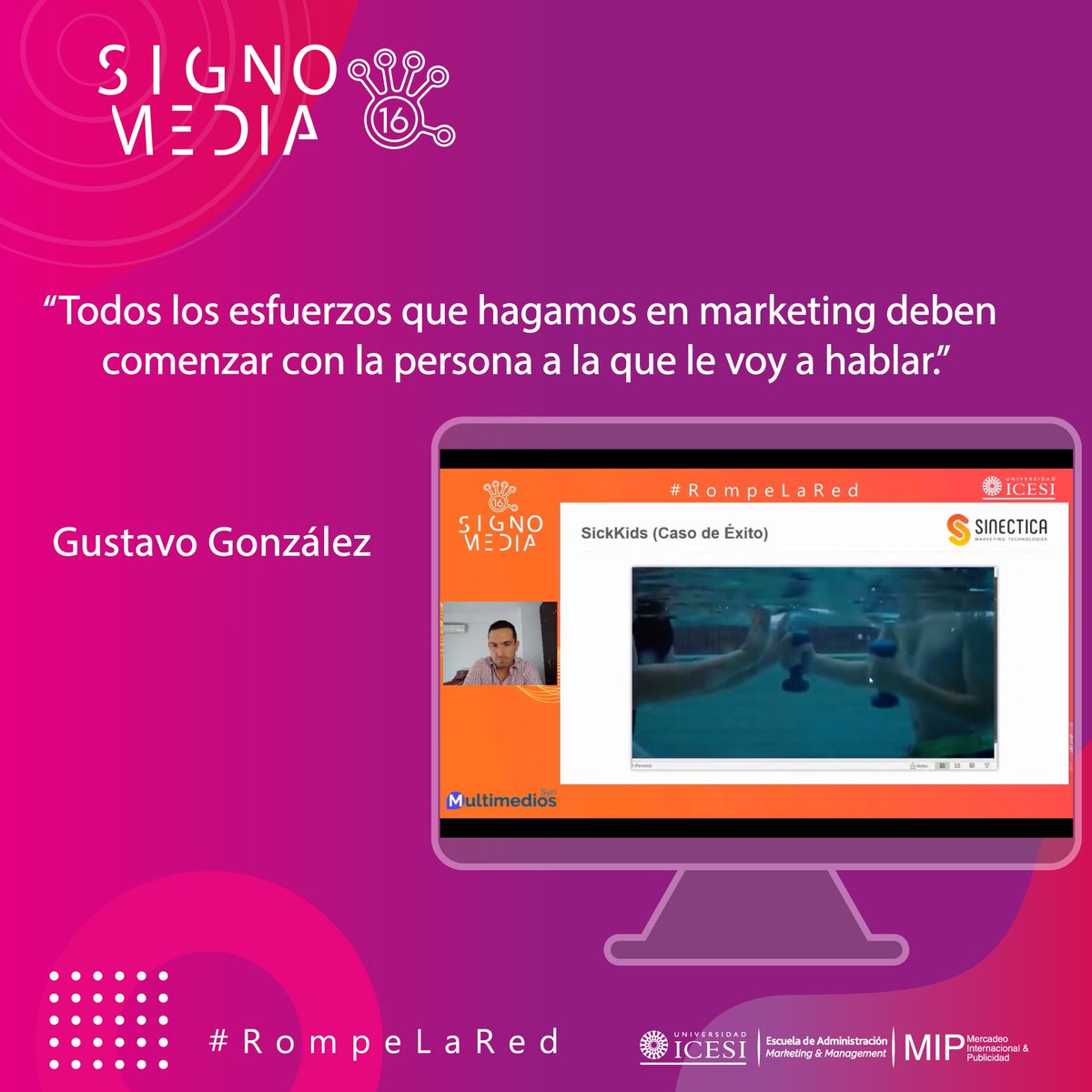 SignoMedia's tweet photo. Gustavo Gonzalez comparte con nosotros en la última conferencia del día de #SignoMedia16 la importancia de entender con quién y cómo debemos comunicarnos 🤩🙌🏻 #RompeLaRed https://t.co/48FOAbRRD5
