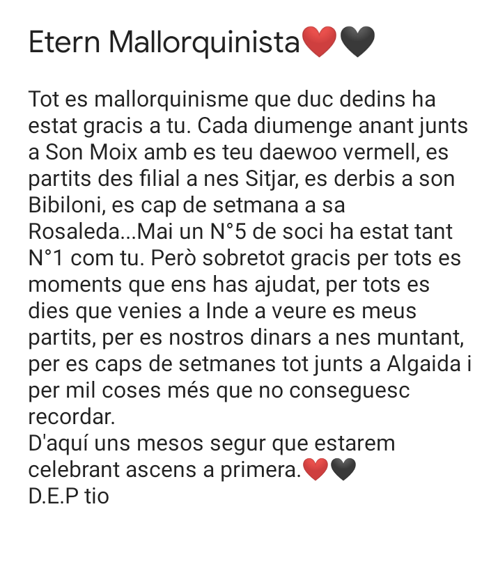 MarcPrats12's tweet photo. Qualque dia tornarem a animar junts a nel @RCD_Mallorca !!! https://t.co/lVSVzqb1Pp