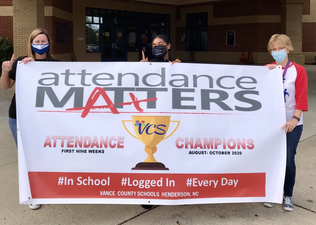 Attendance Matters!!! Way to go Aycock Elementary School Team! Congratulations to our students, parents and teachers for making this happen! Team effort!!! <a href="/AYCOCKSCHOOL/">Aycock Elem School</a> <a href="/VanceCoSchools/">Vance County Schools</a> #weareaycock #sharevcs