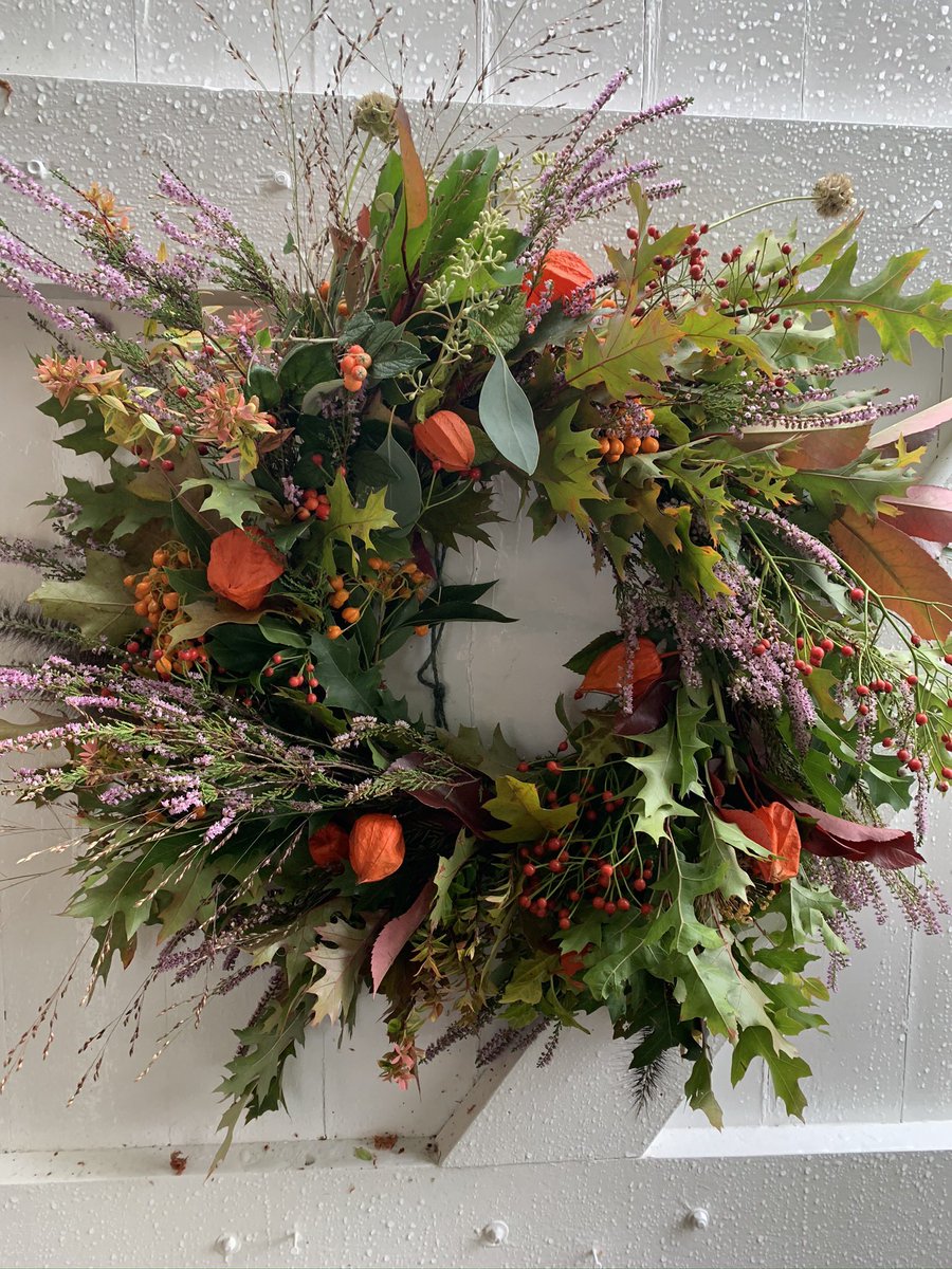 Autumn wreath and Halloween...it’s been a busy week in the flower studio