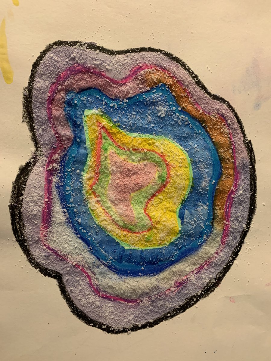 mchughpmtlib's tweet image. The latest from our STEAM Themed Art Classes!  We learned about minerals and geodes and then created our own!  Thank you for sharing Alyssa, Callie, Clara, and Diane!  #STEAMArtClass #mchughpiermontlibrary #piermontny @southorangetown