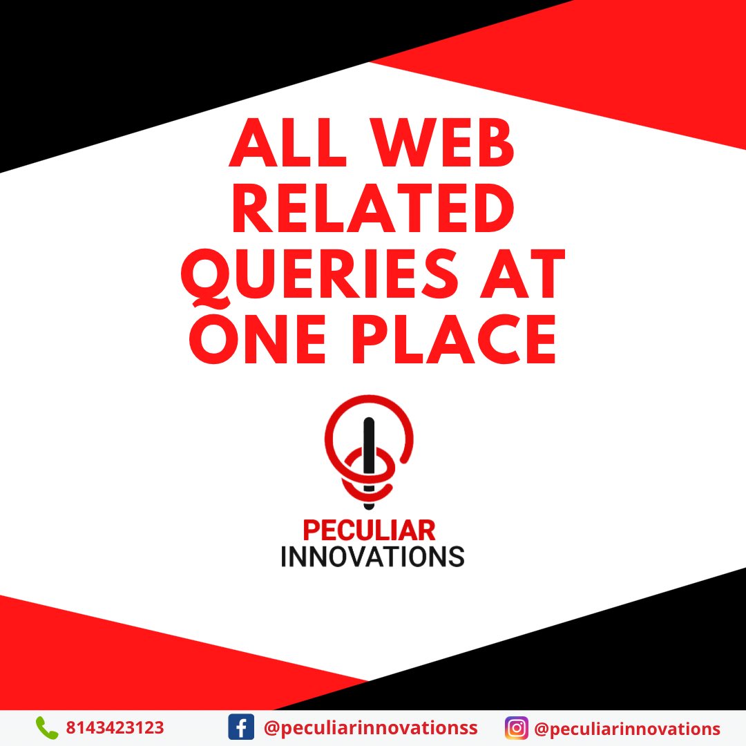 supportpeculiar's tweet image. If u have any web related queries
.
.
Follow us @peculiarinnovations
#html5 #bootstrap #needadeveloper #needawebsite #service #support #innovation #wordpressdeveloper #wordpressdevelopment #webappdevelopment #webbugfixes #webmaintenance #seo #smm