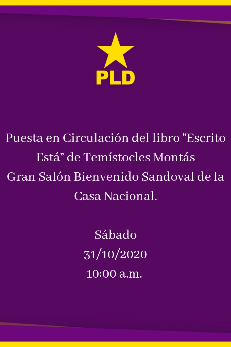PLDenlinea's tweet photo. #convocatoriaPLD https://t.co/V4fFF9wdy0
