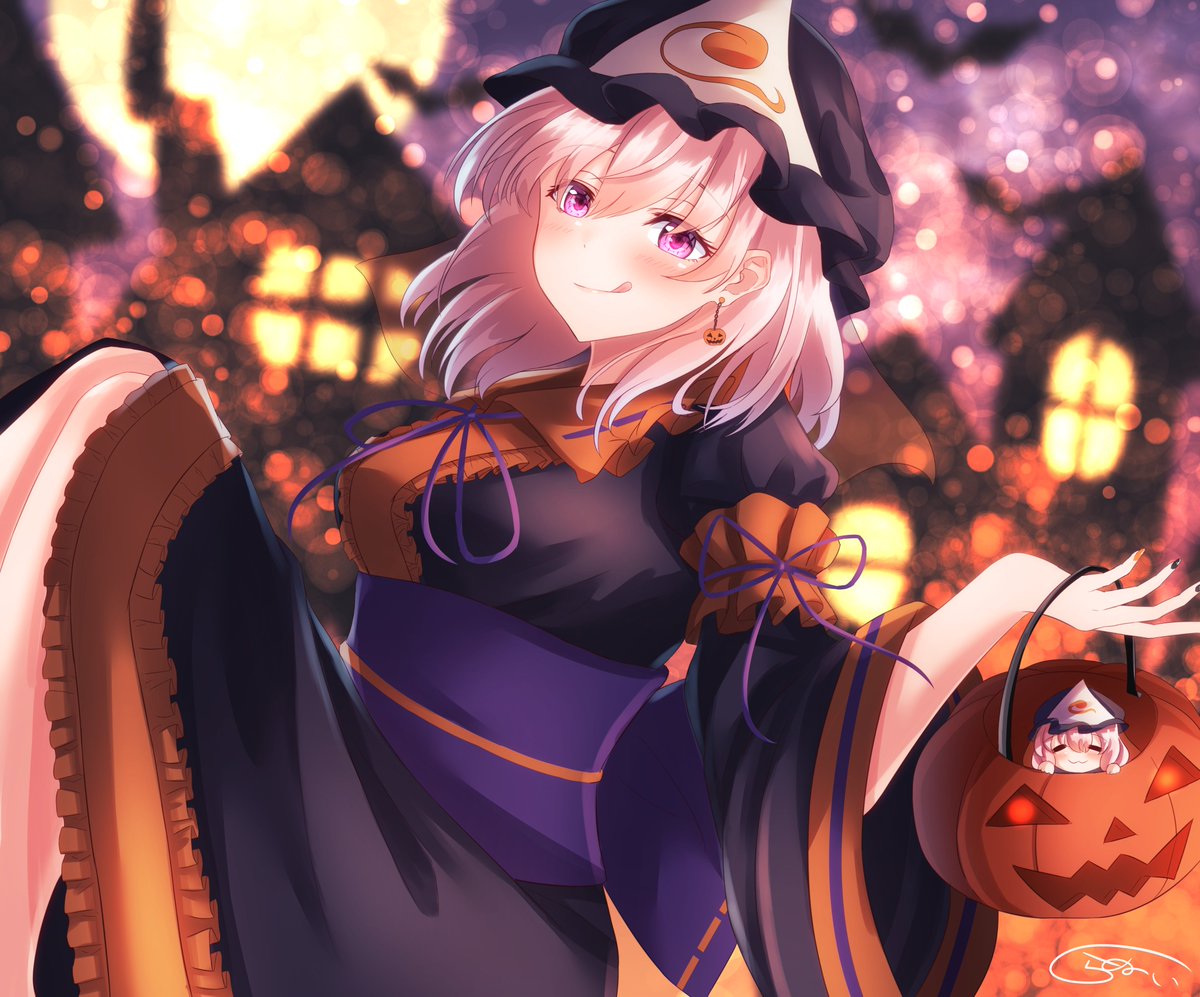 西行寺幽々子　ハロウィン　アクリルスタンド 新品】東方Project スタンド付きアクリルパネル 西行寺幽々子