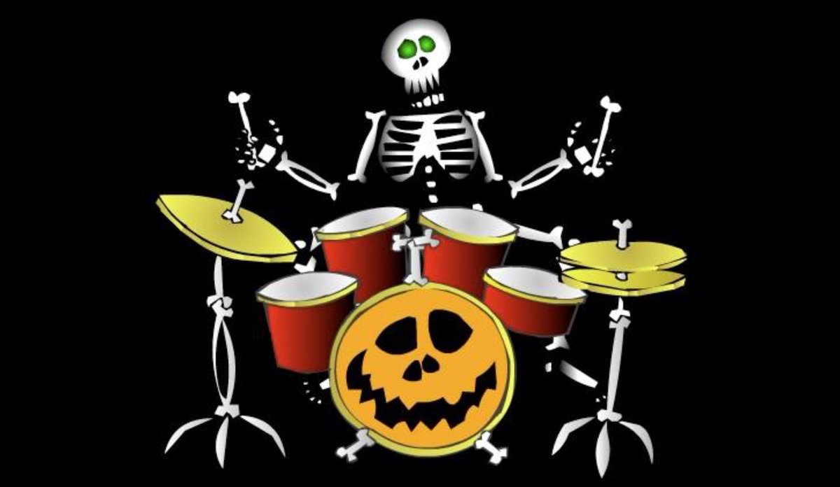 DJSSDrums's tweet photo. 1 day to go until The 2020 Halloween 👻 🎃 🧙‍♀️ 🦇🧛‍♂️ video!.
In the meantime here is last year’s! See you soon mwa ha ha!!
#halloween #drumvid #tradition #drums https://t.co/6OW4eGGG2w